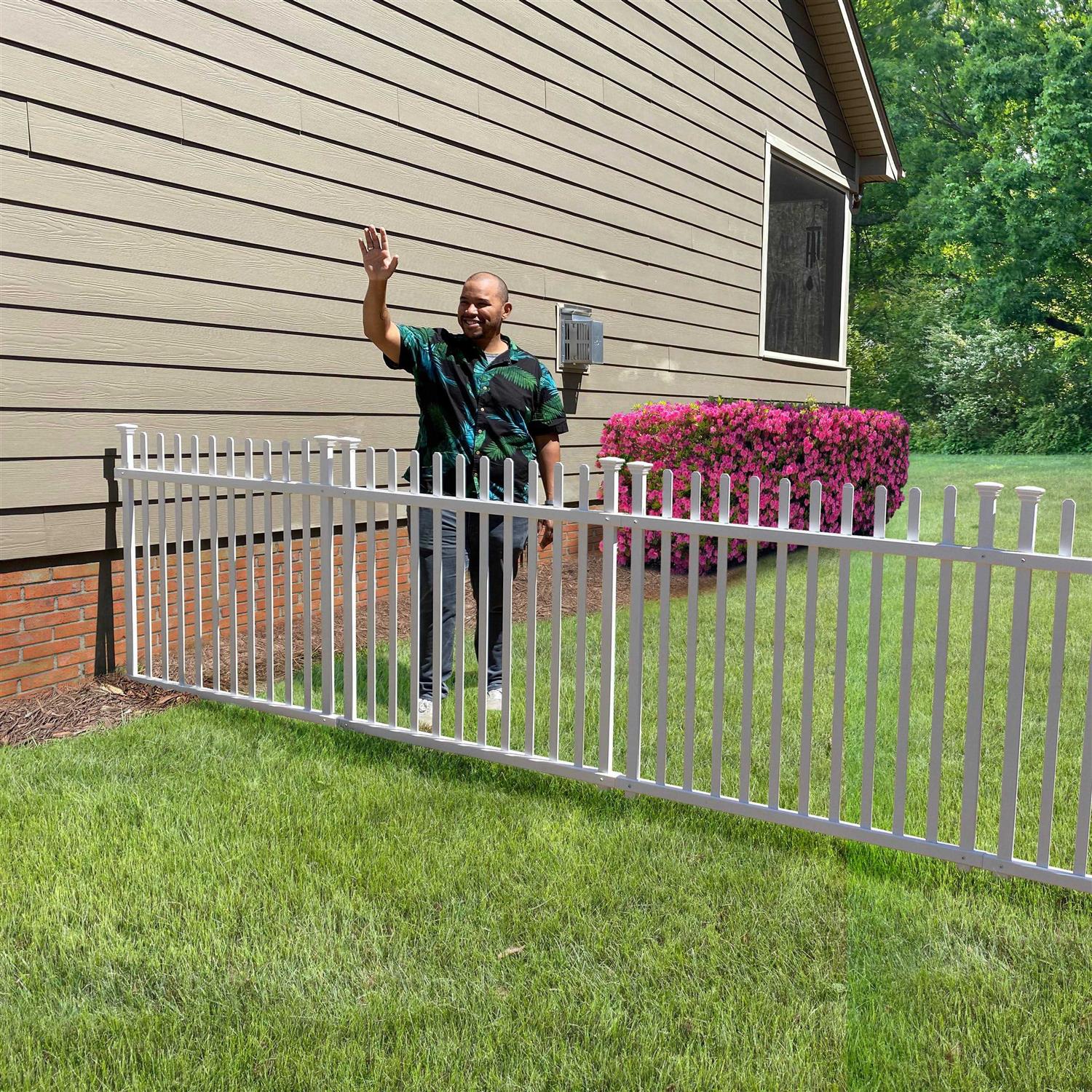 Zippity Outdoor Products Burbank Vinyl Picket Fence - Shop Hardware Tools Online Store