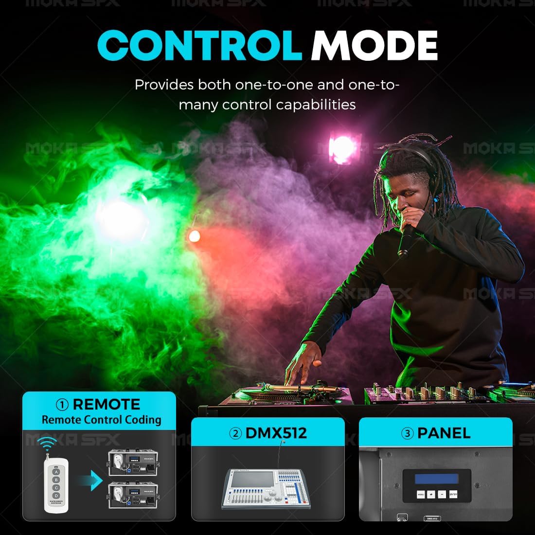 Silent Haze Machine Water-Based 1200W Professional Hazer Mist Fogger with Timer Flight Case for DJ Stage Show Theater
