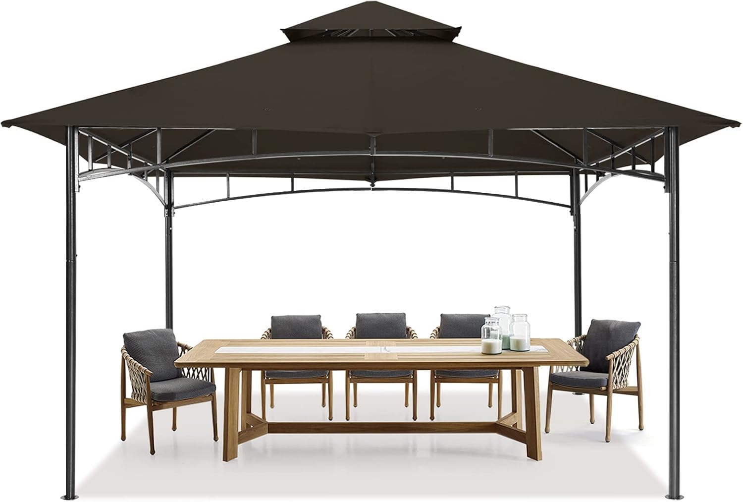 MASTERCANOPY Soft Top Outdoor Garden Gazebo for Patios and Backyard (11x11, Navy Blue)