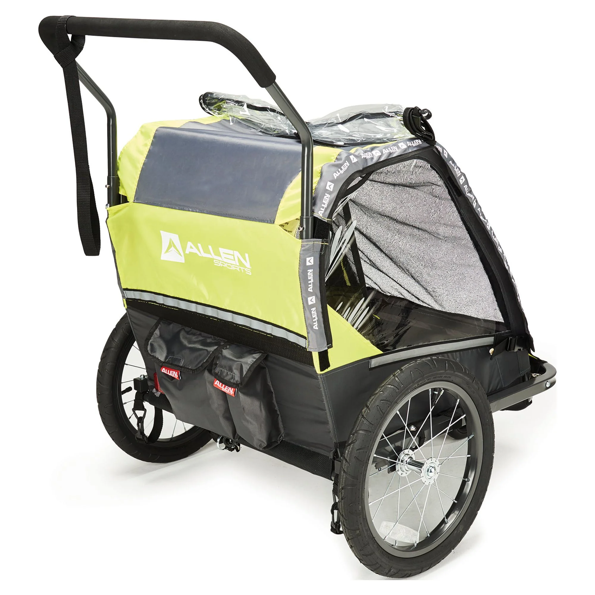 Allen Sports 2-Child Bicycle Trailer and Stroller, model AS2