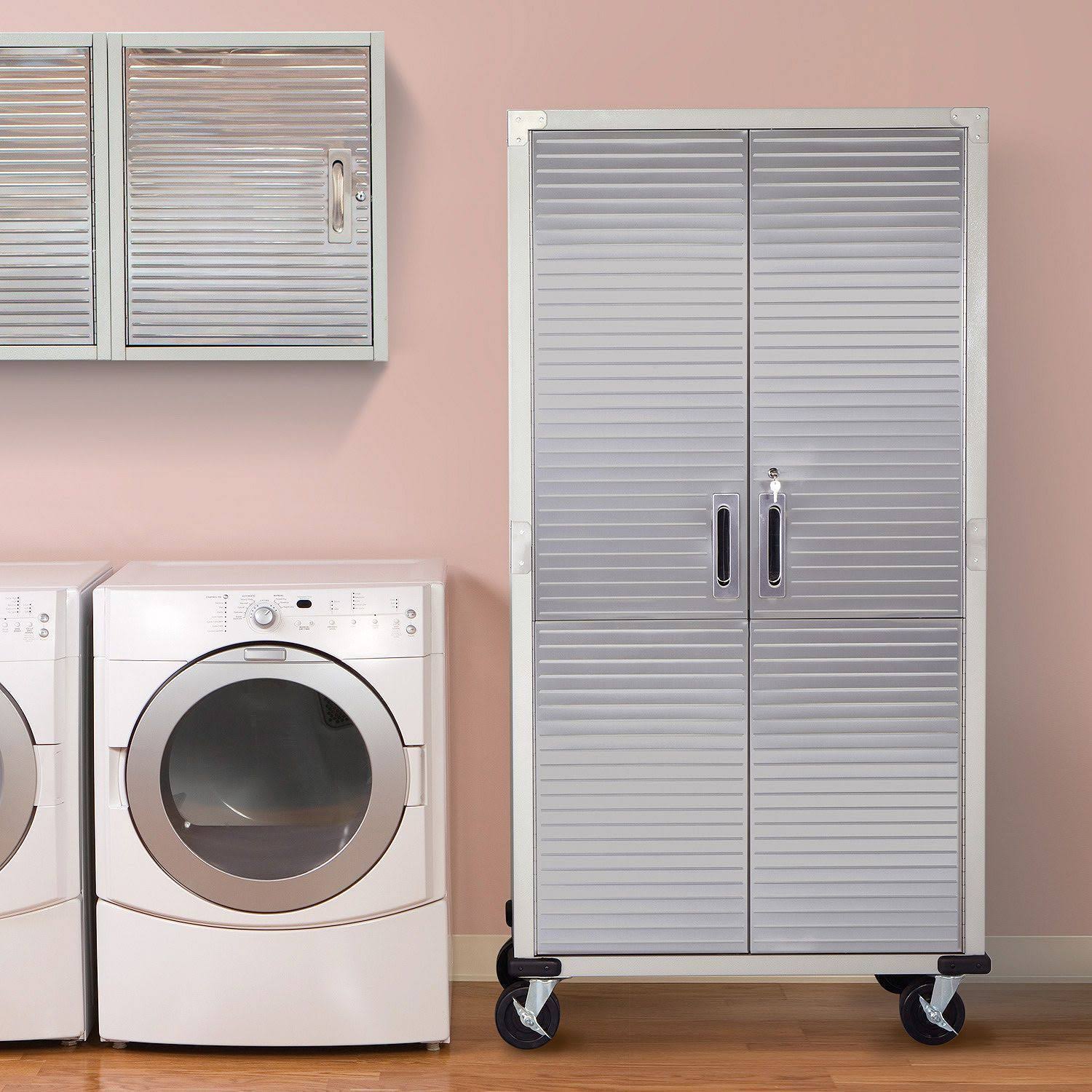Seville Classics Heavy Duty Storage Cabinet, Stainless Steel
