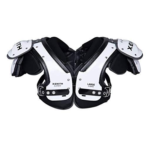 Xenith Varsity Element Lineman Football Shoulder Pads, XL, White