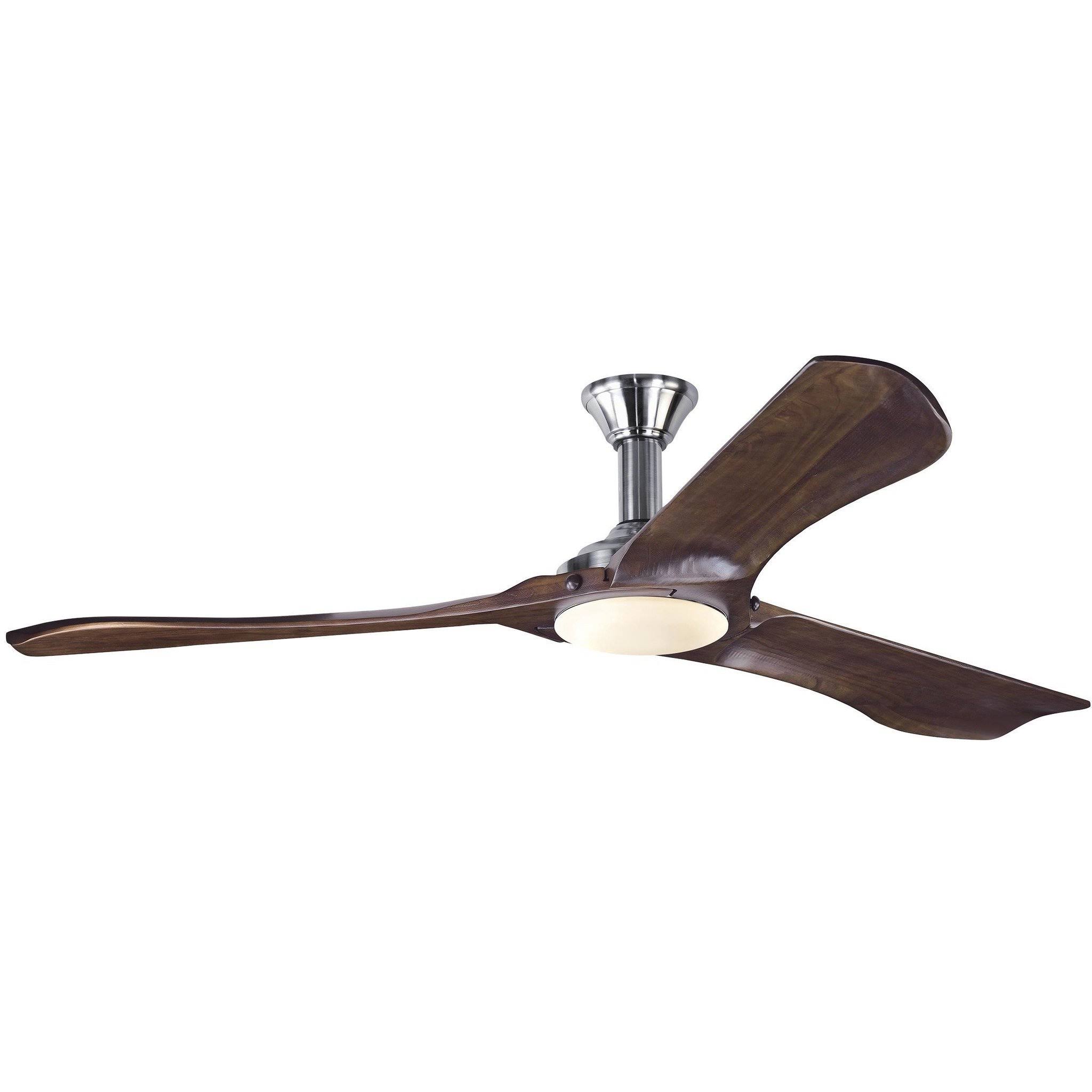 Monte Carlo Minimalist Max 72x22 Ceiling Fan with Light - Brushed Steel