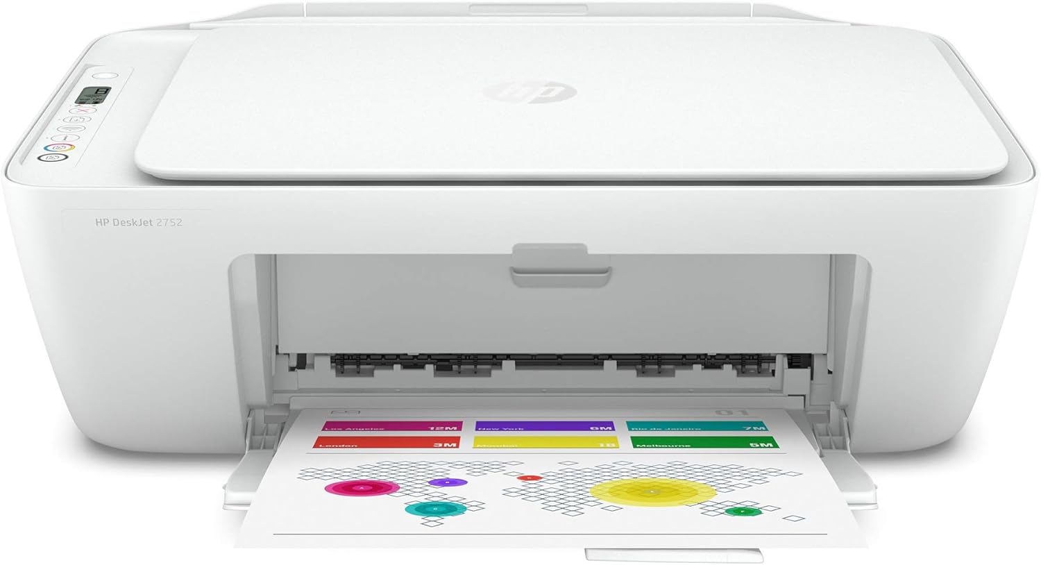 HP DeskJet 2752 Wireless All-in-One Color Inkjet Printer, Scan and Copy with Mobile Printing, 8RK11A (Renewed)
