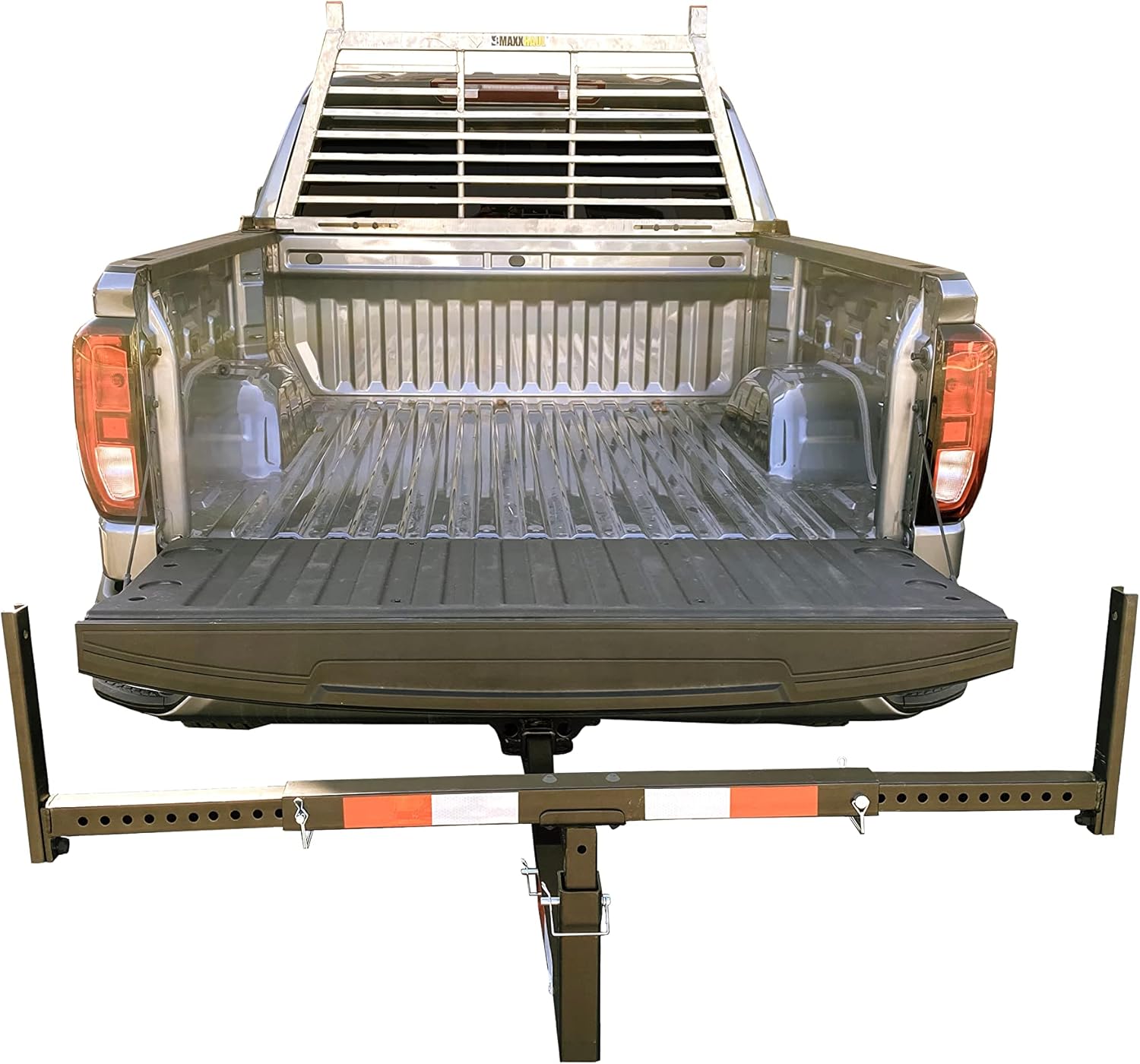 MaxxHaul 70231 Hitch Mount Pick Up Truck Bed Extender For Ladder, Rack, Canoe, Kayak, Long Pipes and Lumber) , Black , 37 x 19 x 3 inches Pack of 2