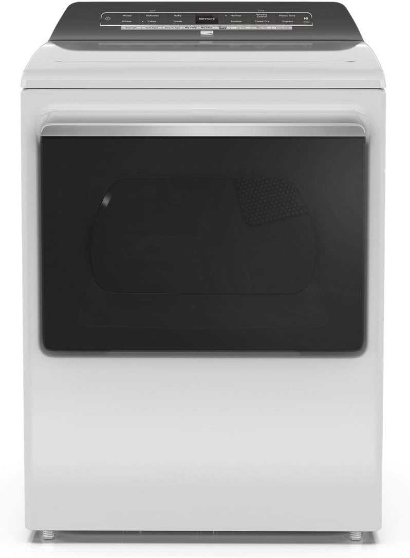 Kenmore 71112 7.4 Cubic Feet Front Load Gas Dryer Laundry Appliance, White