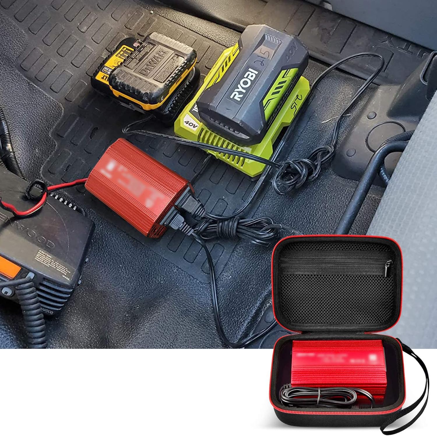 Case Compatible with BESTEK 300W Power Inverter DC 12V to 110V AC Car Inverter - Not Include Power Inverter, Case Only