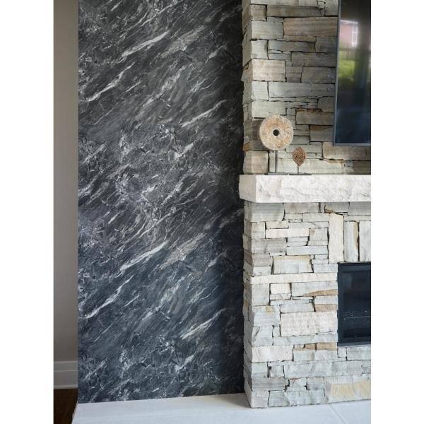 Formica 5 ft. x 12 ft. Laminate Sheet in 180fx Stormy Night Granite with Scovato Finish, Stormy Night Granite Scovato