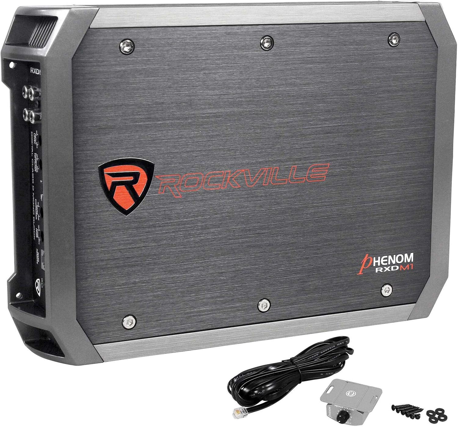 Rockville Rxd-m0 1200 Watt/600W RMS Mono Class D 1 Ohm Amplifier Car Audio Amp