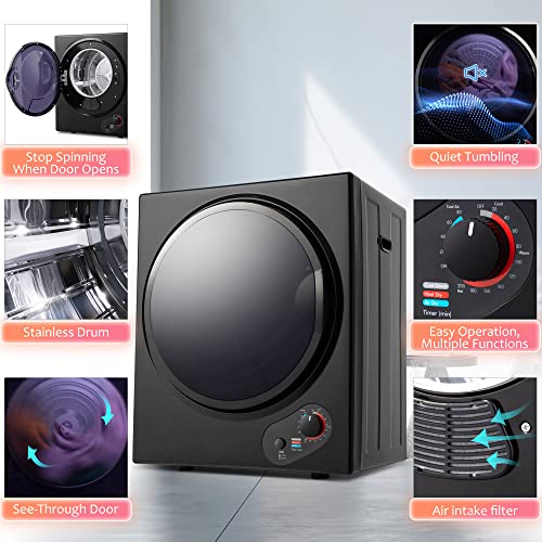 Portable Laundry Dryer with Easy Knob Contro