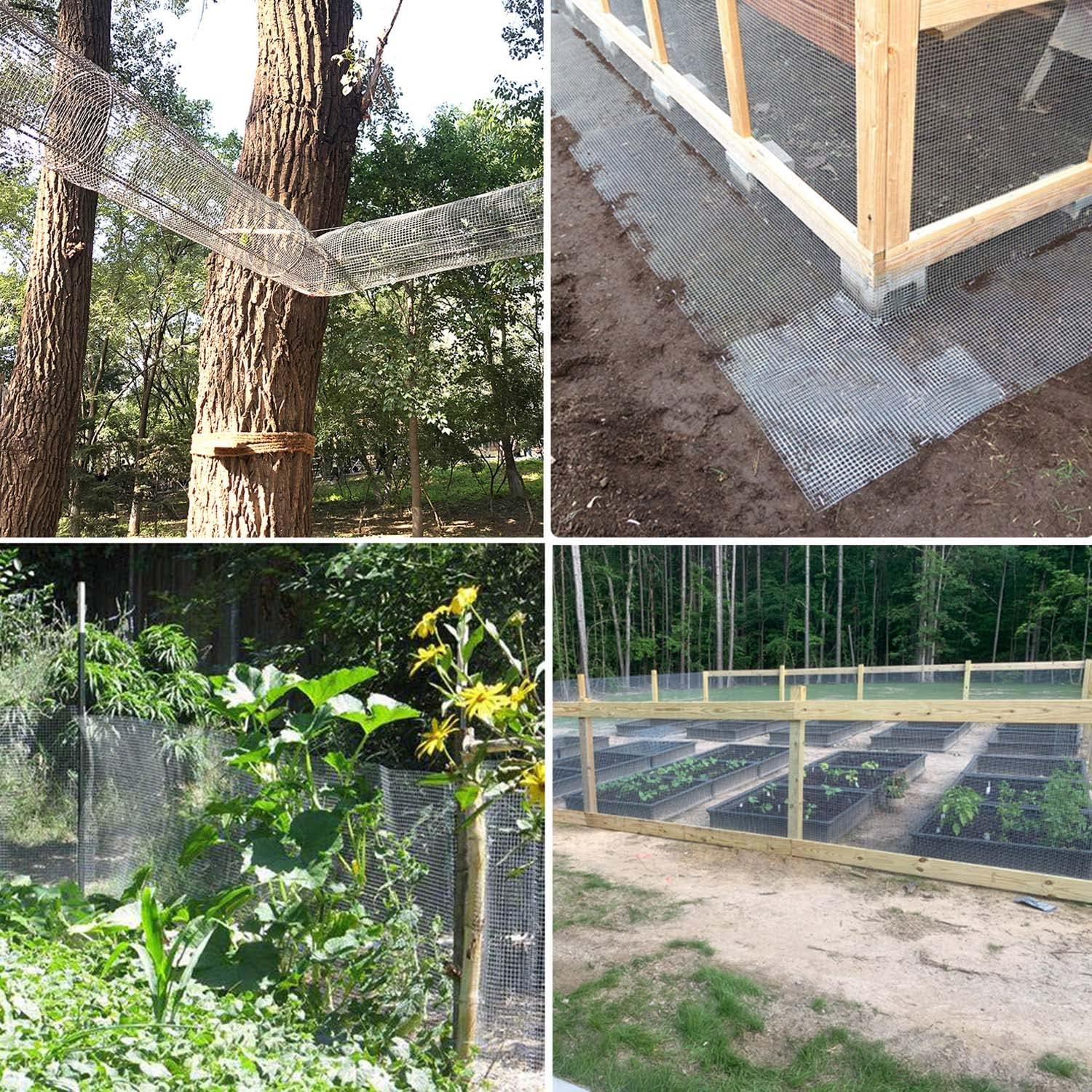 Hardware Cloth 1/2 inch 48 x 100 Ft 19 Gauge - Hot Dipped Galvanized After Welding - Chicken Wire Fencing Gopher Wire Mesh Roll Garden Fence Catio Wire Mesh Fence