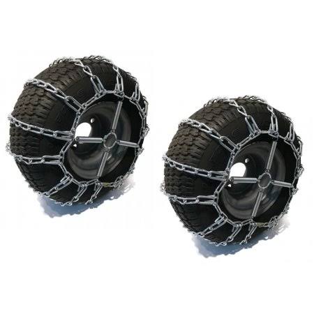 2 Link Tire Chains u0026 Tensioners 20x8x8 for MTD / Cub Cadet Lawn Mower Tractor by The ROP Shop