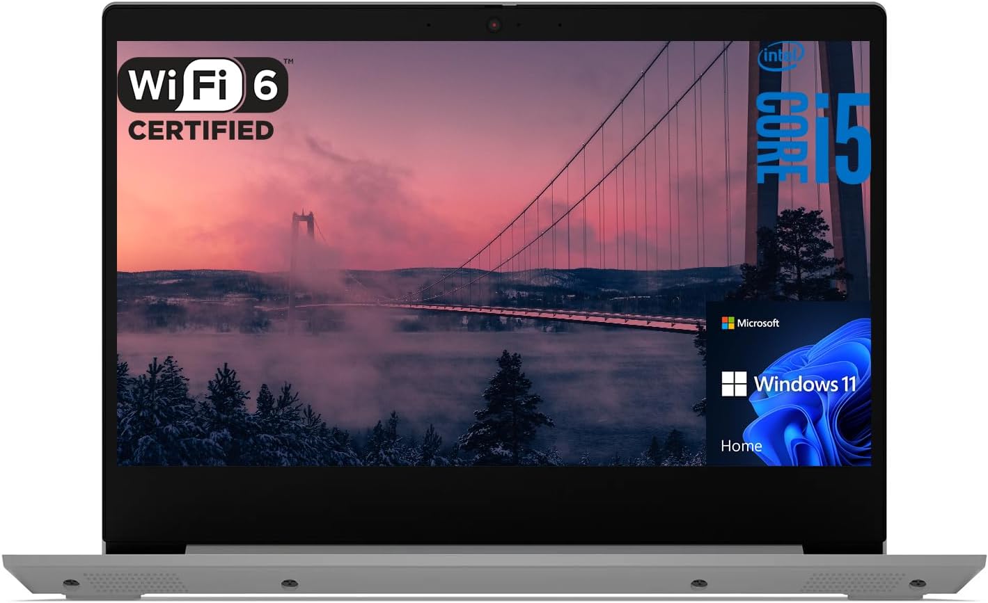 Lenovo IdeaPad 3 Laptop, 14" FHD Display, Intel Core i5-1135G7, 12GB RAM, 512GB SSD, Camera, SD Card Reader, Bluetooth, Wi-Fi 6, Windows 11 Home, Grey