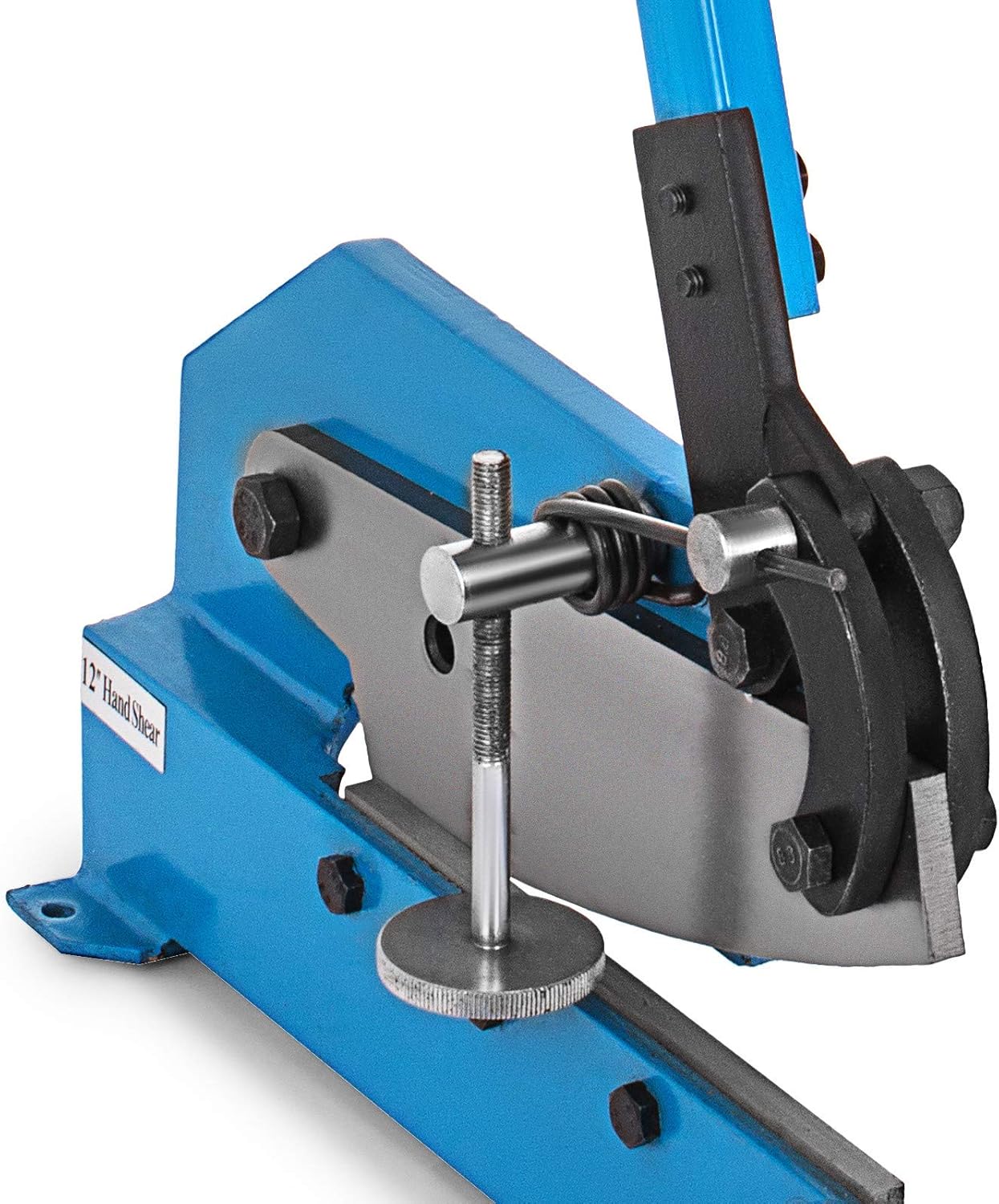 VEVOR Hand Plate Shear 5", Manual Metal Cutter Cutting Thickness1/4 Inch Max, Metal Steel Frame Snip Machine Benchtop 7/16 Inch Rod, for Shear Carbon Steel Plates and Bars