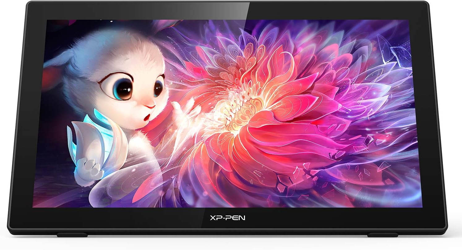 XP-PEN Drawing Tablet with Screen 21.5" Drawing Monitor Digital Graphics Tablet with Tilt Function and Red Dial (8192 Levels Pen Pressure, 122% sRGB) Artist 22 2nd