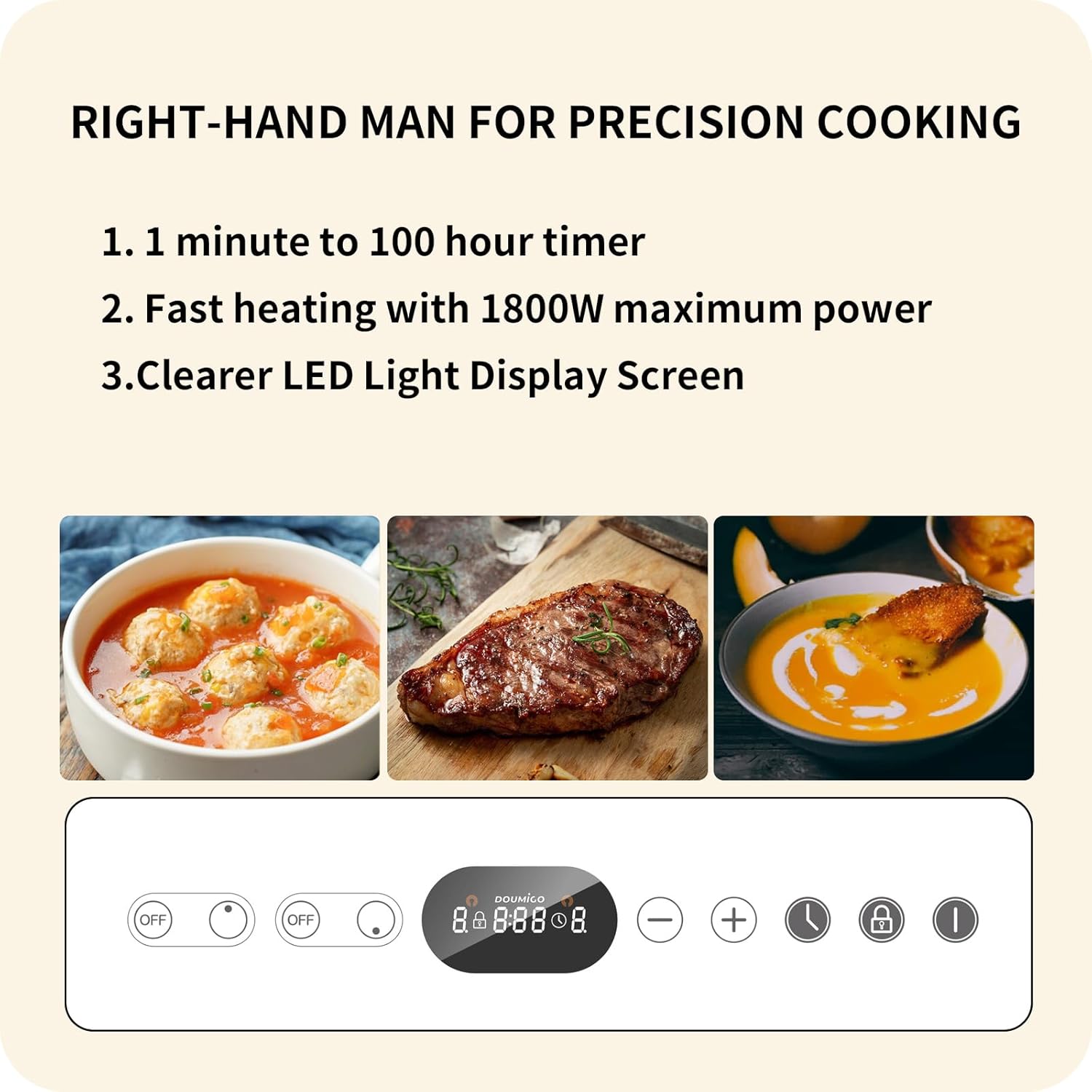 Induction Cooktop, 2 Burner White Electric Cooktop 120V Vertical White Electric Stove, 12 Inch Fast Heat Cooktop with 9 Heating Level, Kid Safety Lock, and Timer
