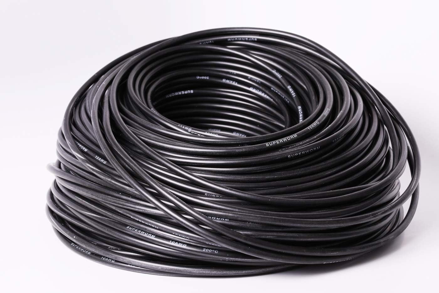 8 Gauge Silicone Wire 50 feet Super Flexible Silicone Wire 8 AWG SUPERWORM Pack of 2