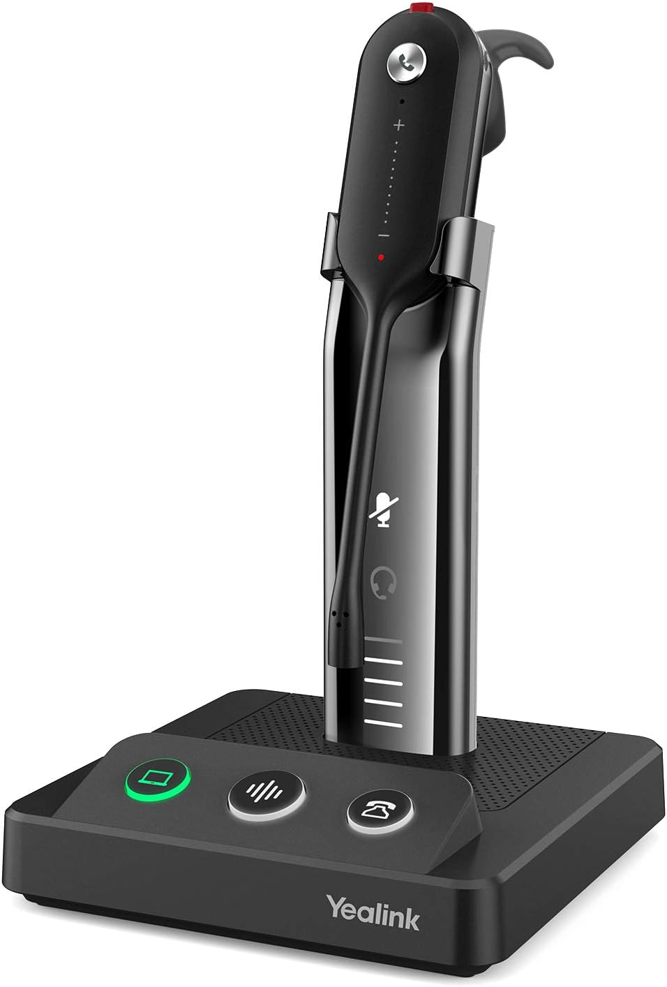 Yealink WH63 Wireless Headset with Microphone UC Optimized Noise Canceling Mic for Office IP VoIP Phones PC Computer Headset with Charge Stand (UC Optimized) (WH63-UC)