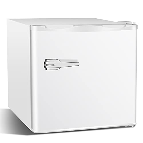 Antarctic Star Upright Freezer ，Compact Mini freezer with Removable Shelves and Adjustable Thermostat,Easy to move,perfect for Home/Kitchen/Office