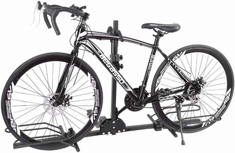 Pubota 2-Bike Hitch Mount Bike Rack Bike Platform Style Bicycle Carrier with 2 Hitch Receiver for Cars, Trucks, SUV and Minivans