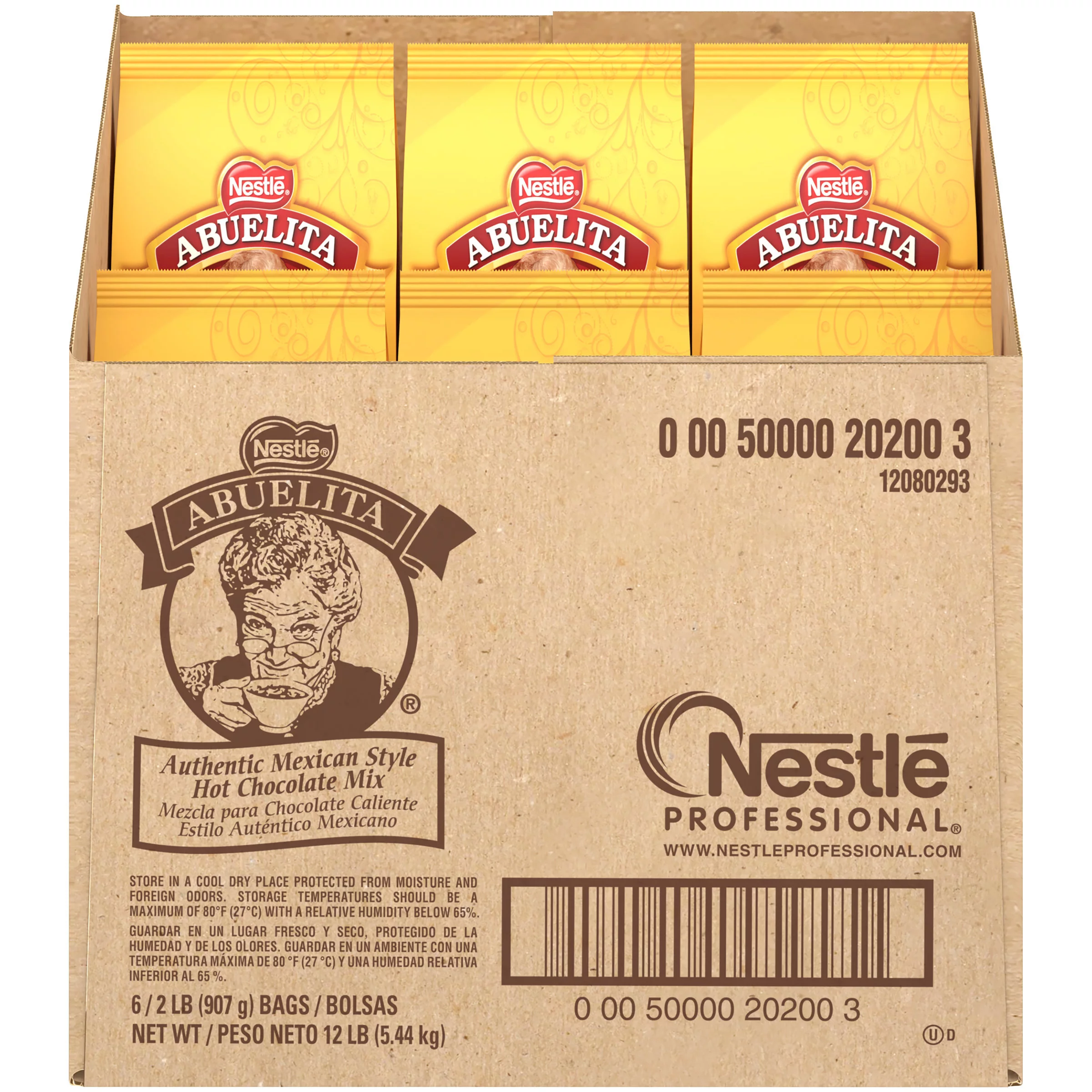 ABUELITA Authentic Mexican Style Hot Cocoa Mix 6-2 lb. Bags
