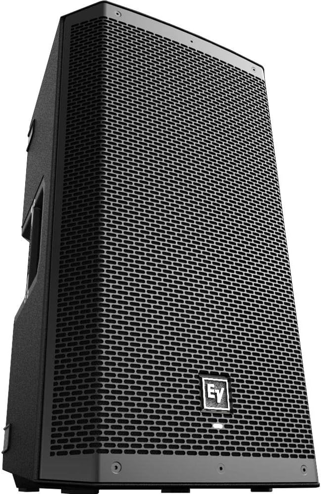 Electro-Voice ZLX-12BT 12 2-Way 1000W Bluetooth Powered Loudspeaker (Pair) with 2x Steel Speaker Stand, Stand Bag 51 and 2x XLR Cable Bundle