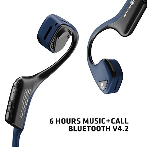 AfterShokz Air Bone Conduction Wireless Bluetooth Headphones, Slate Grey