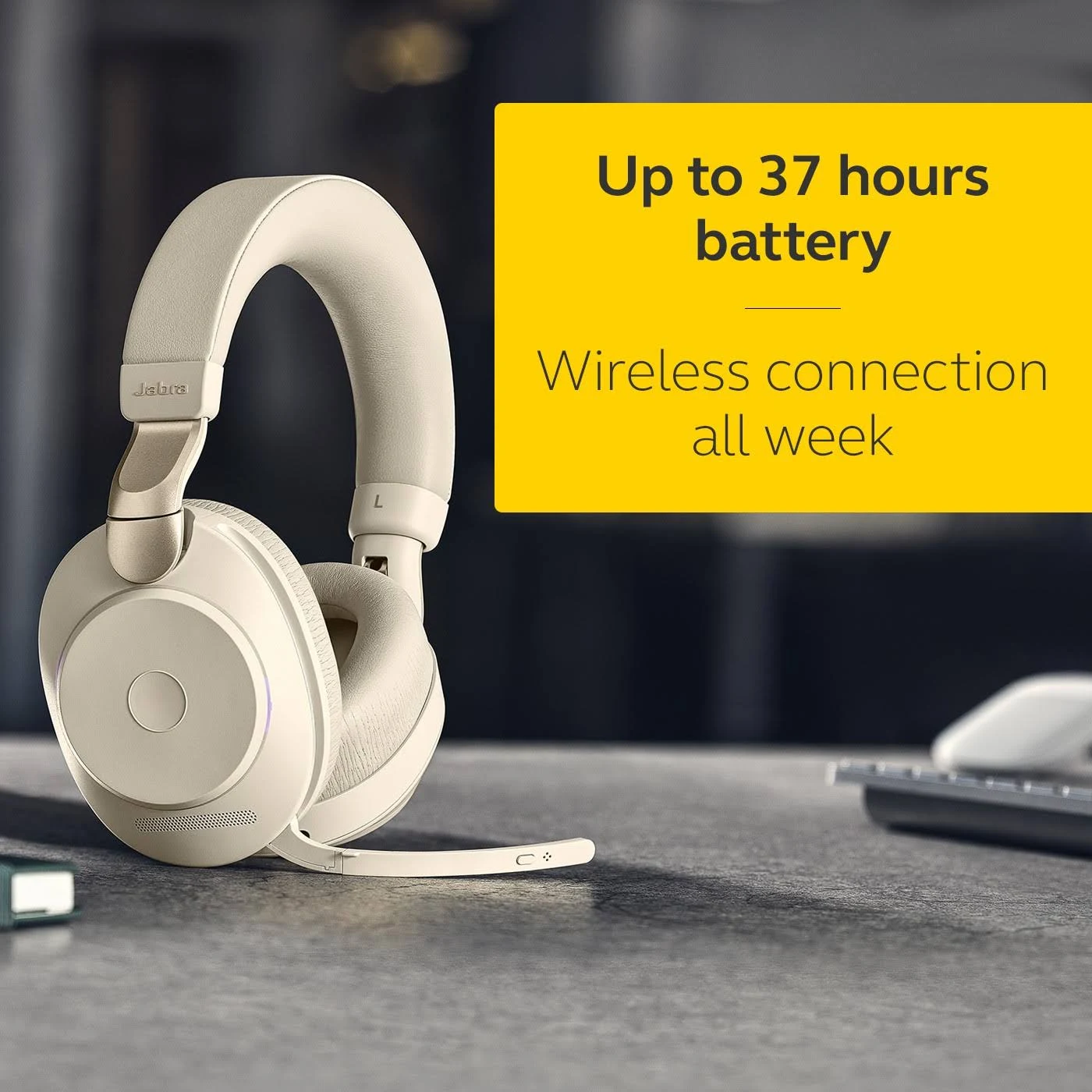 Jabra Evolve2 85 Headset - UC Stereo - Beige