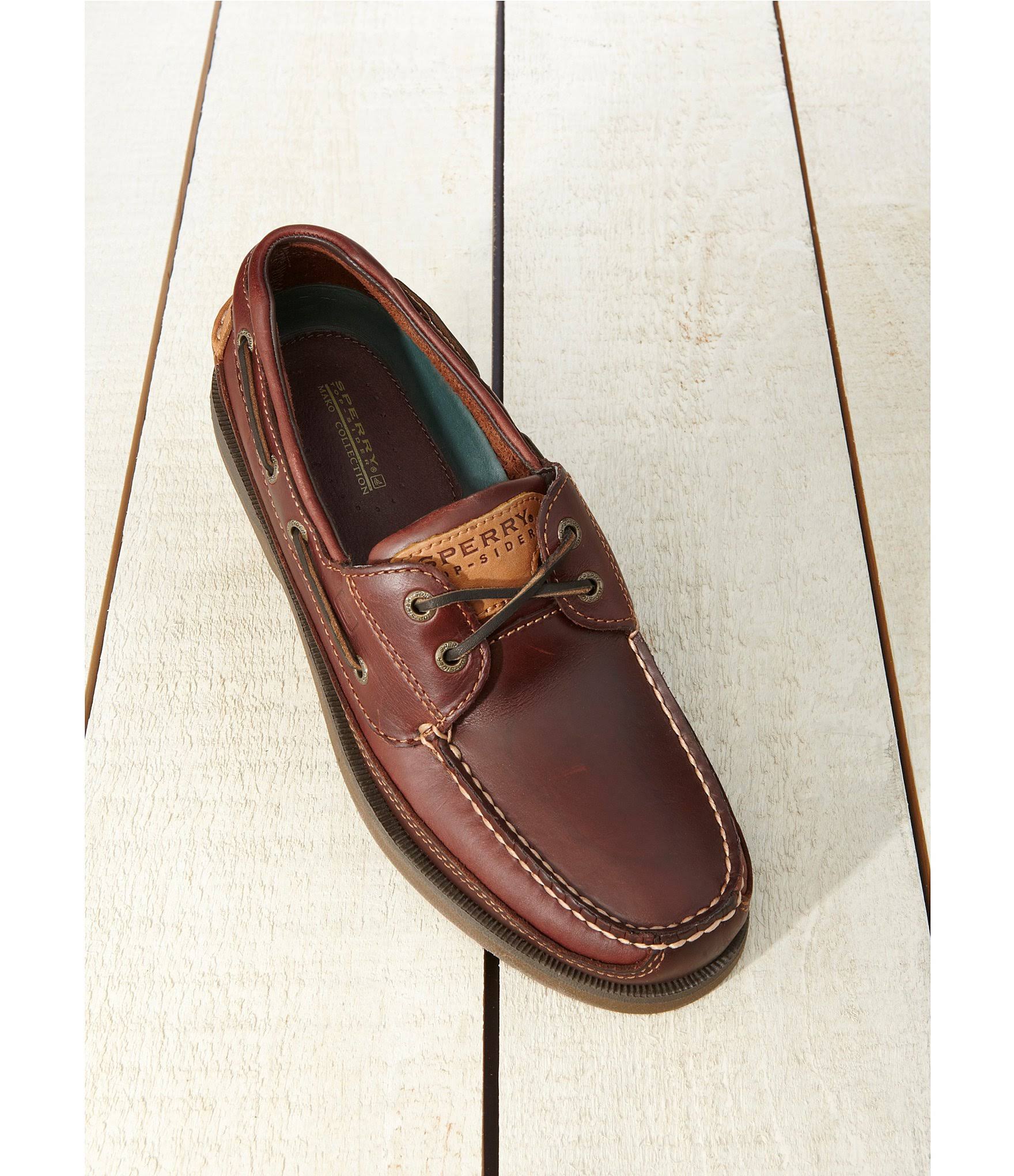 Sperry Top-Sider Mako 2-Eye Canoe Moc 8.5 Men&s Oak