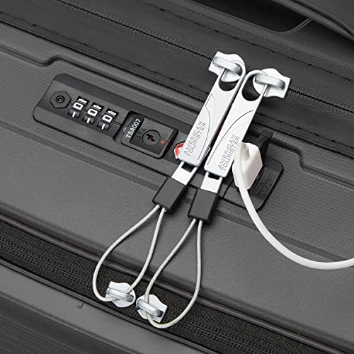 American Tourister Airconic Hardside Expandable Luggage with Spinners, Deep Ocean, 2PC SET (Carry-on/Medium)