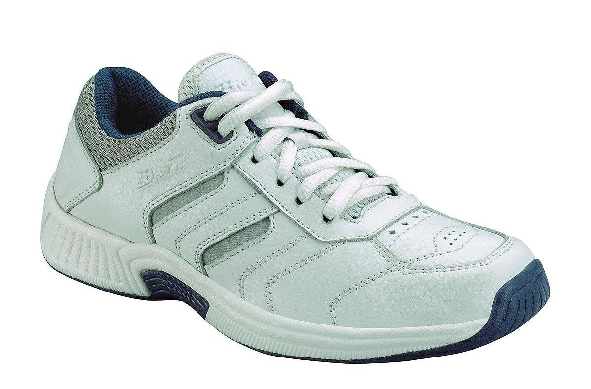 OrthoFeet Men&s Pacific Palisades, White Leather