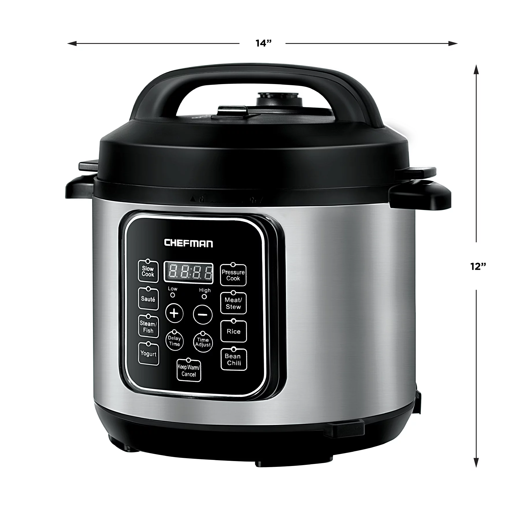 Chefman 6 Quart Electric Multicooker, 9-in-1 Programmable Pressure Cooker