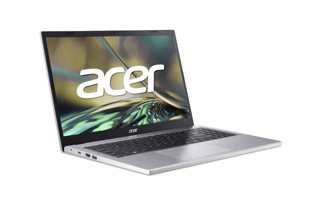 Acer Aspire 3, 15.6" FHD, Intel Core i3-N305 UHD Graphics, 8GB LPDDR5, 128GB UFS, Windows 11 Home in S mode, Silver, NX.KPTAA.001
