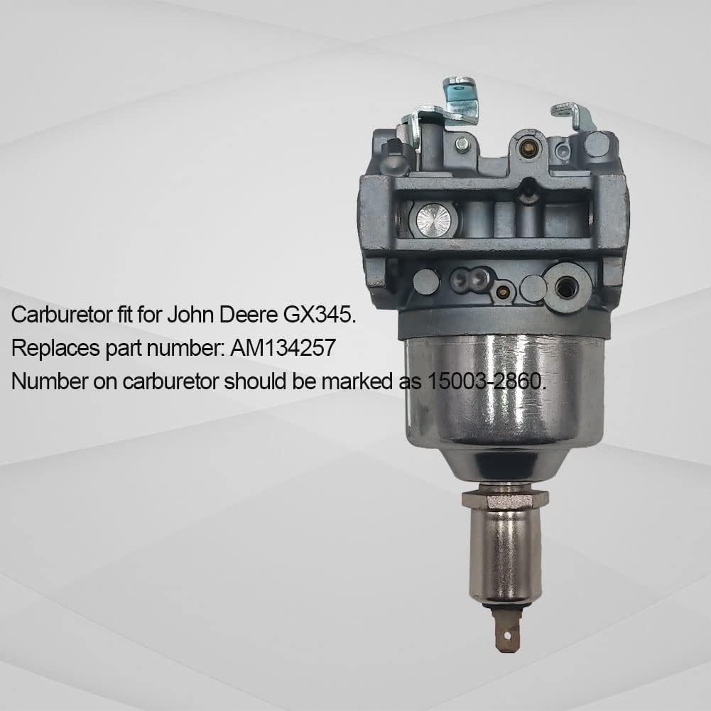XingLi AM134257 15003-2860 Carburetor fit for John Deere GX345 AM134257 Kawasaki 15003-2860 FD611V carb Pack of 2
