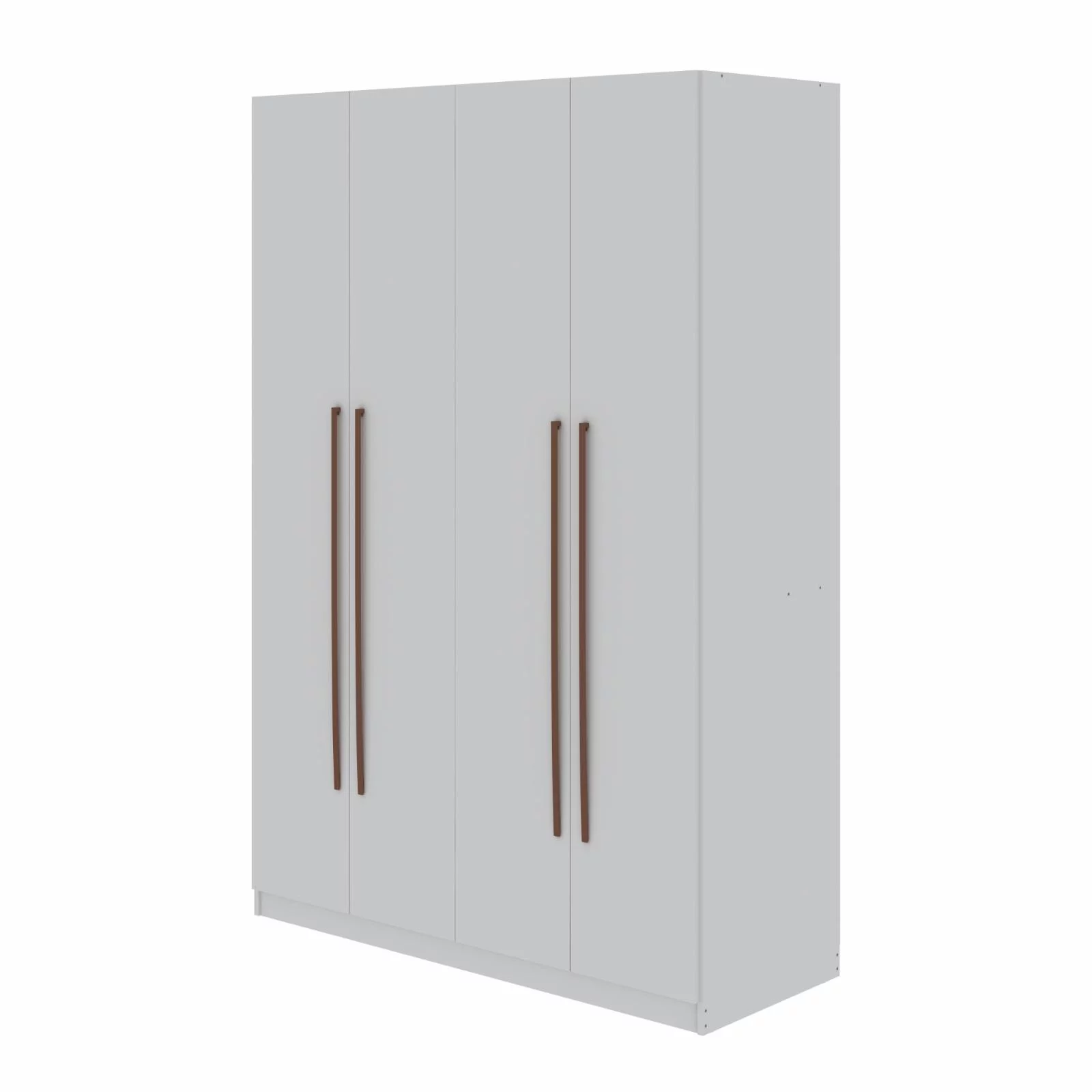 Manhattan Comfort Gramercy 2-Sectional Wood Wardrobe Armoire Closet in White