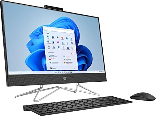HP 2023 24'' FHD IPS Touch All-in-One Desktop PC Intel 4-Core Pentium Silver J5040 Intel UHD Graphics 32GB DDR4 1TB NVMe SSD WiFi AC BT RJ-45 HDMI Webcam Wireless KB Mouse Windows 11 w/RE USB