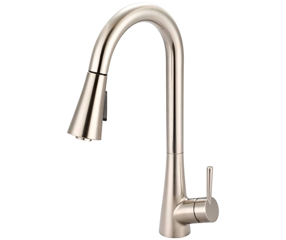 Olympia Faucets K-5020-BN Single Handle Pull-Down Kitchen Faucet