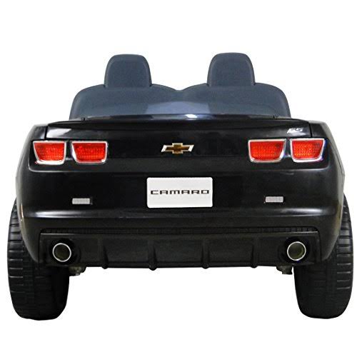 Kid Motorz Chevrolet Racing Camaro Police Edition Two Seater in Black (12v)