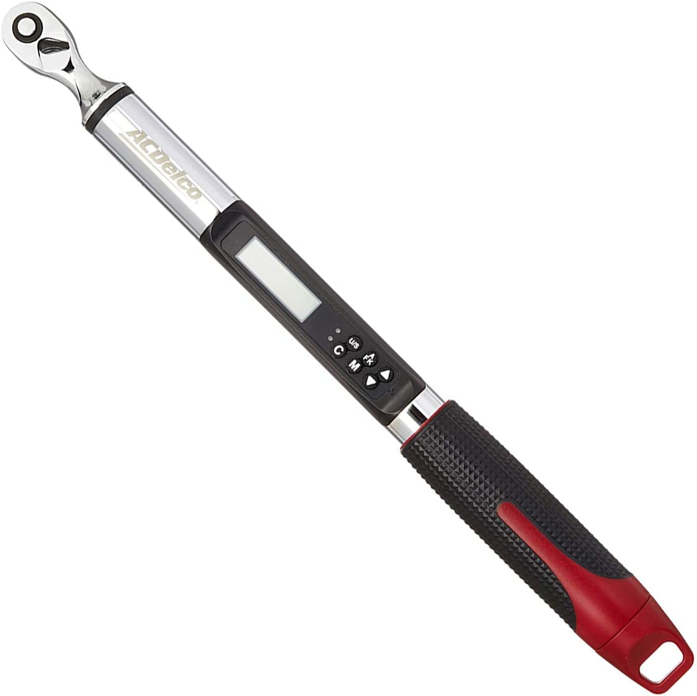 ACDelco ARM313-2A 1/4” (1.11 to 22.12 ft-lbs.) Heavy Duty Angle Digital Torque Wrench with Buzzer and LED Flash Notification – ISO 6789 Standards with Certificate of Calibration