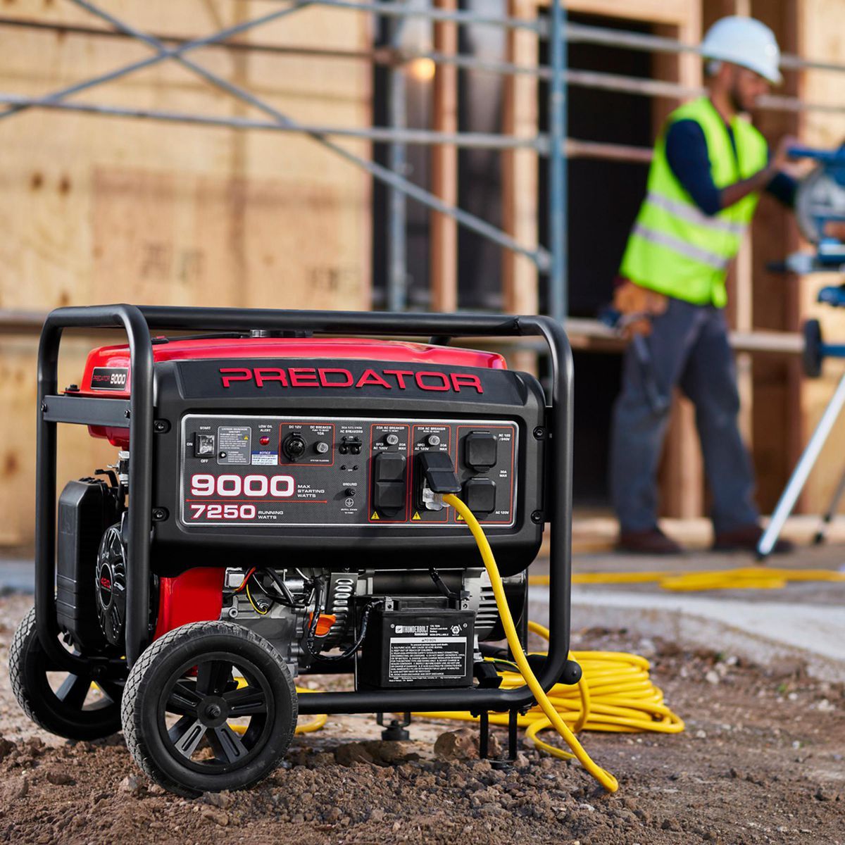 PREDATOR 9000 Watt Gas-Powered Portable Generator with CO SECURE Technology, EPA