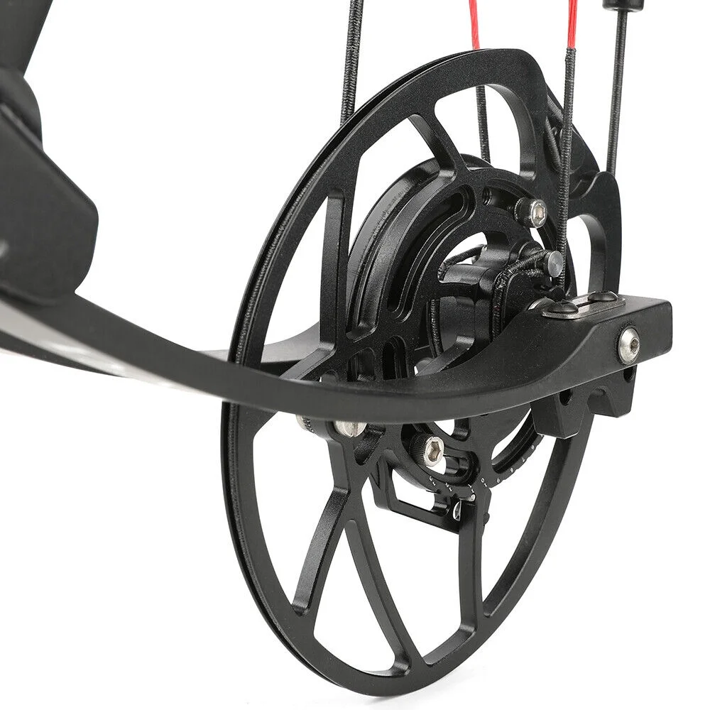 AME 29 Inch Carbon Fiber Compound Bow 0-70lbs Adjustable 345FPS Adult Hunting Target Archery
