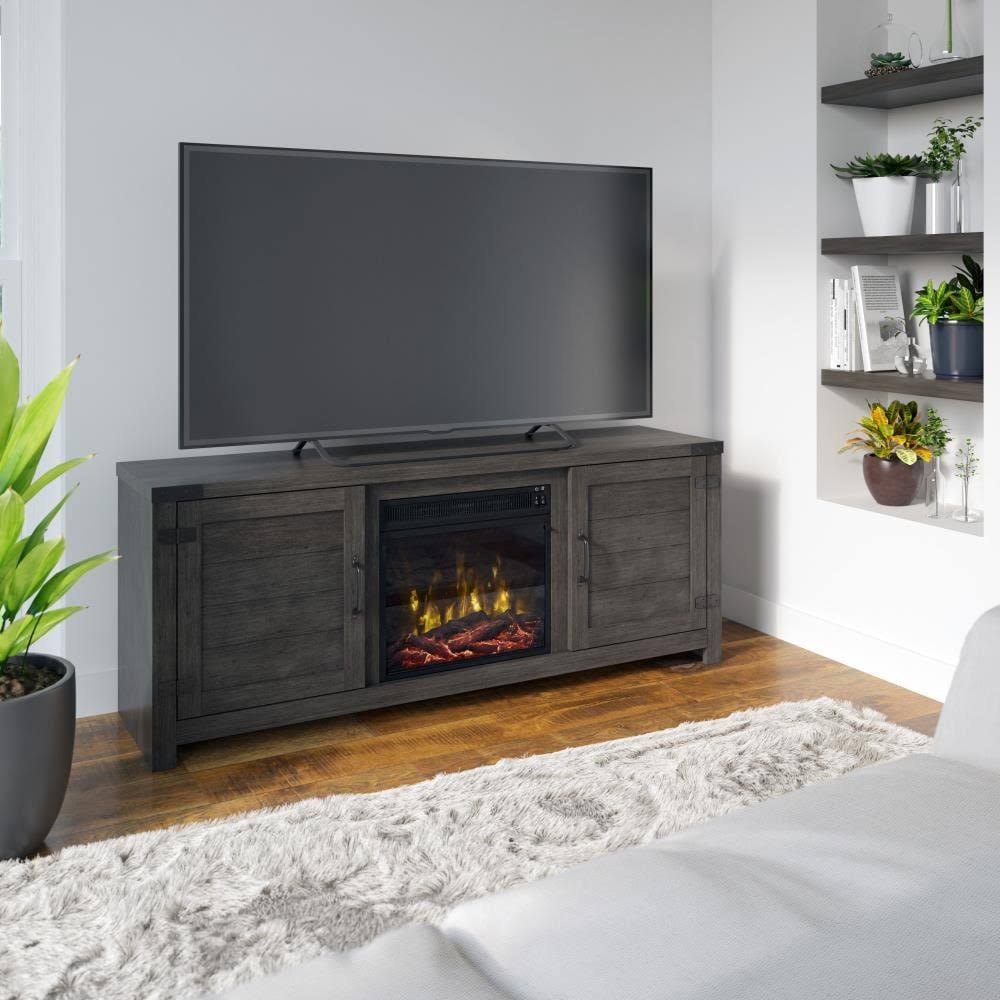 ClassicFlame TV Stand for TVs Up to 65 in with Electric Fireplace in Gray | 18MM6714-PG77S - Avayadevconnect