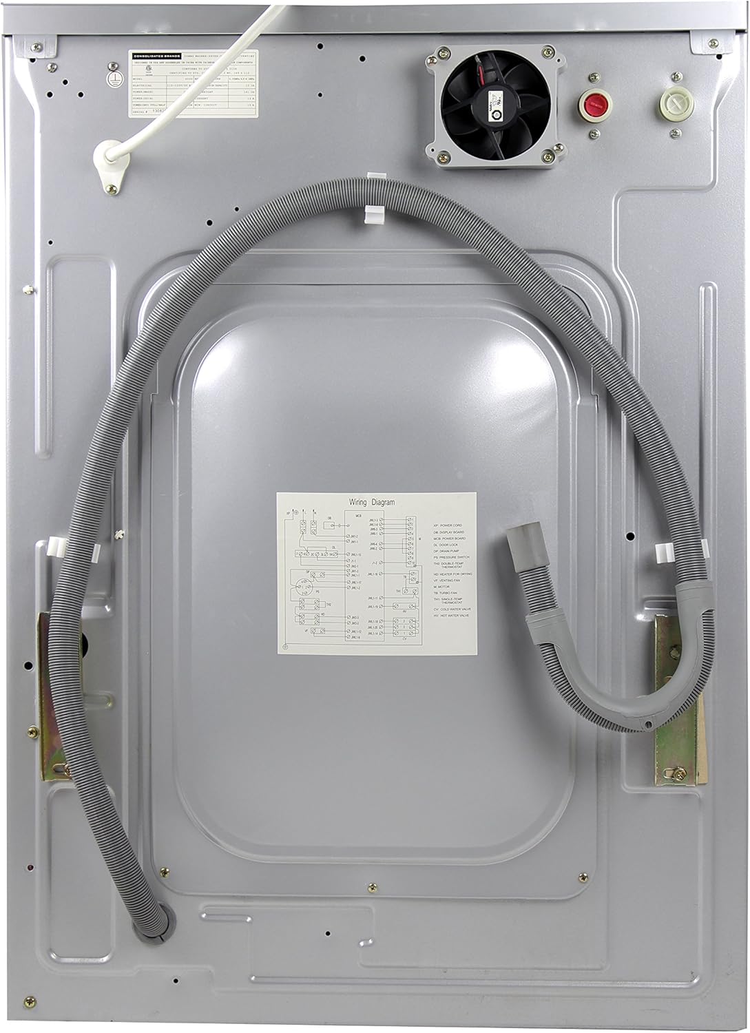 Equator All-in-one Compact Combo Washer Dryer 1200 RPM spin, Auto water level, Sensor Dry Optional Venting/Condensing in Silver; 2016 Model