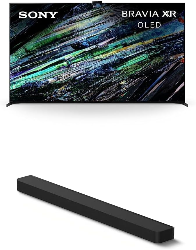Sony QD-OLED 65 inch BRAVIA XR A95L Series 4K Ultra HD TV: Smart Google TV with Dolby Vision HDR and Exclusive Gaming Features for The Playstation® 5 XR65A95L BRAVIA Theater Bar 8 Sound Bar