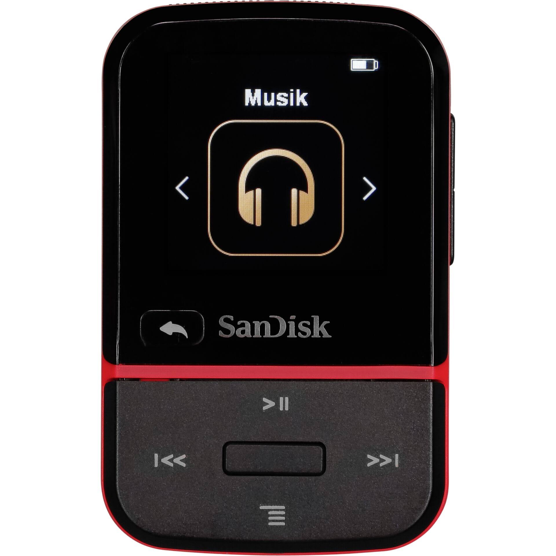 SanDisk Clip Sport Go New 32GB Red SDMX30-032G-E46R