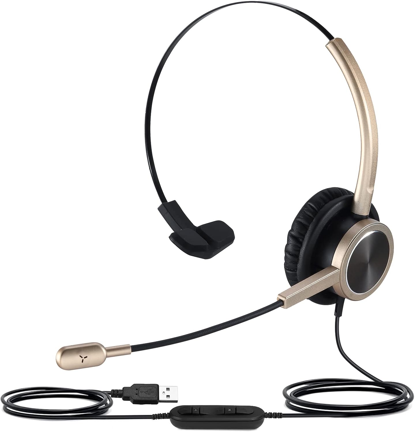 USB PC Headset for Zoom Conferencing, PC Video Call Headset with Mute Button, Teams Meeting Headset with Noise Cancelling Microphone & Volume Control, Online Teaching & Virtual Class Headset for Kids