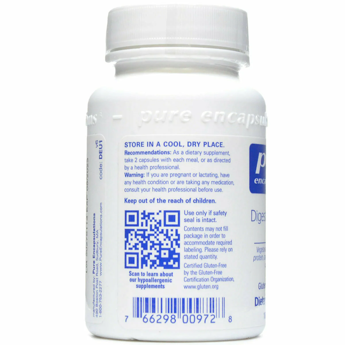 Digestive Enzymes Ultra by Pure Encapsulations - Kansas Nuitrition - HNZSDS