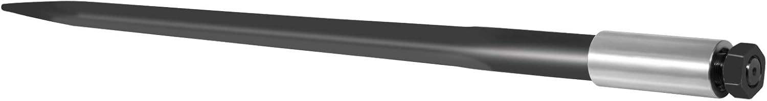 VEVOR Hay Bale Spear 39 inches 3600 lbs Capacity 1 3/4 inches Wide with Nut and Sleeve