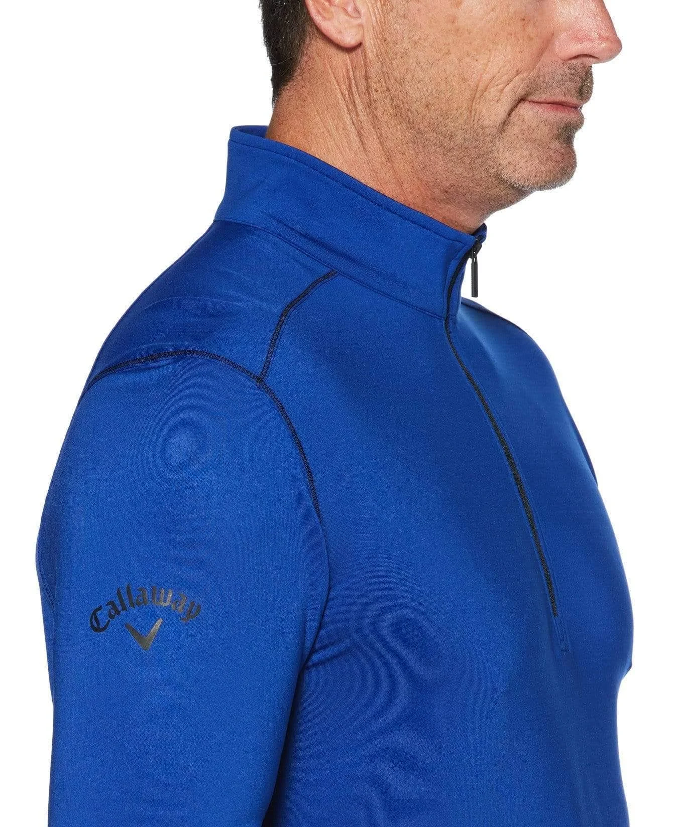 Callaway Swing Tech Outlast Mens Golf 1/4 Zip, Surf The Web / S