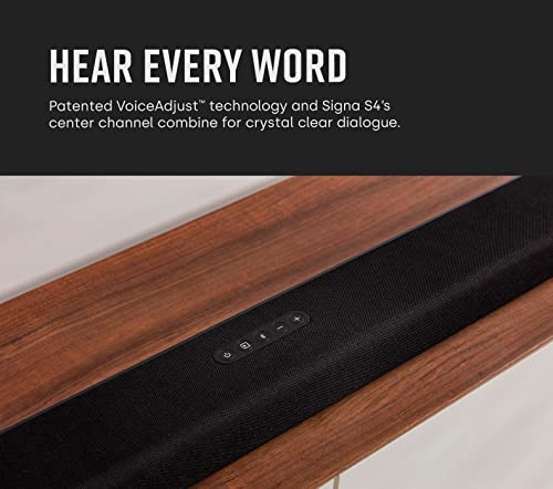 Polk Audio Signa S2 Sound Bar & Wireless Subwoofer – Exclusive VoiceAdjust Technology, Ultra-Slim Design, Works with 4K & HD TVs, HDMI & Optical, Bluetooth, Wireless Streaming
